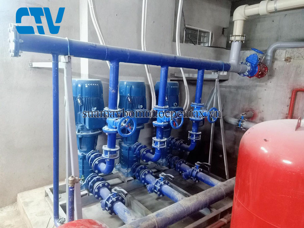 Sửa chữa, thay thế buồng cánh máy bơm trục đứng Pentax