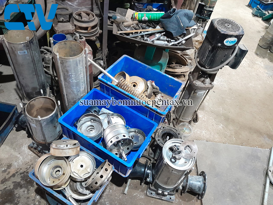 Dịch vụ sửa máy bơm trục đứng Ebara chuyên nghiệp tại Hà Nội