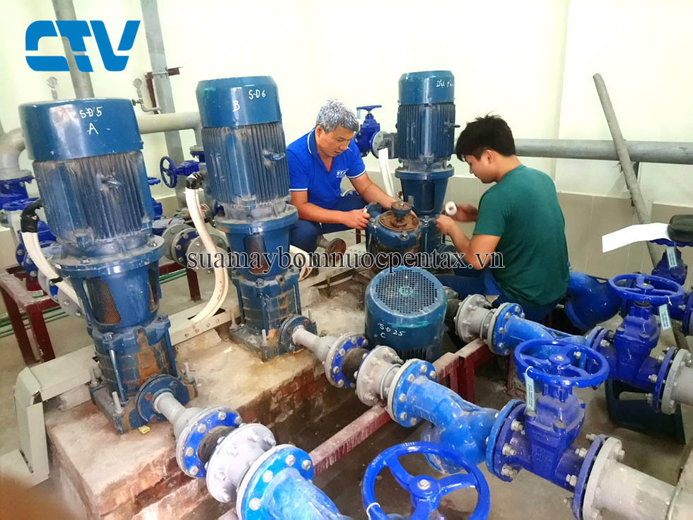 Sửa chữa, bảo dưỡng máy bơm trục đứng Pentax uy tín, chuyên nghiệp tại Cường Thịnh Vương